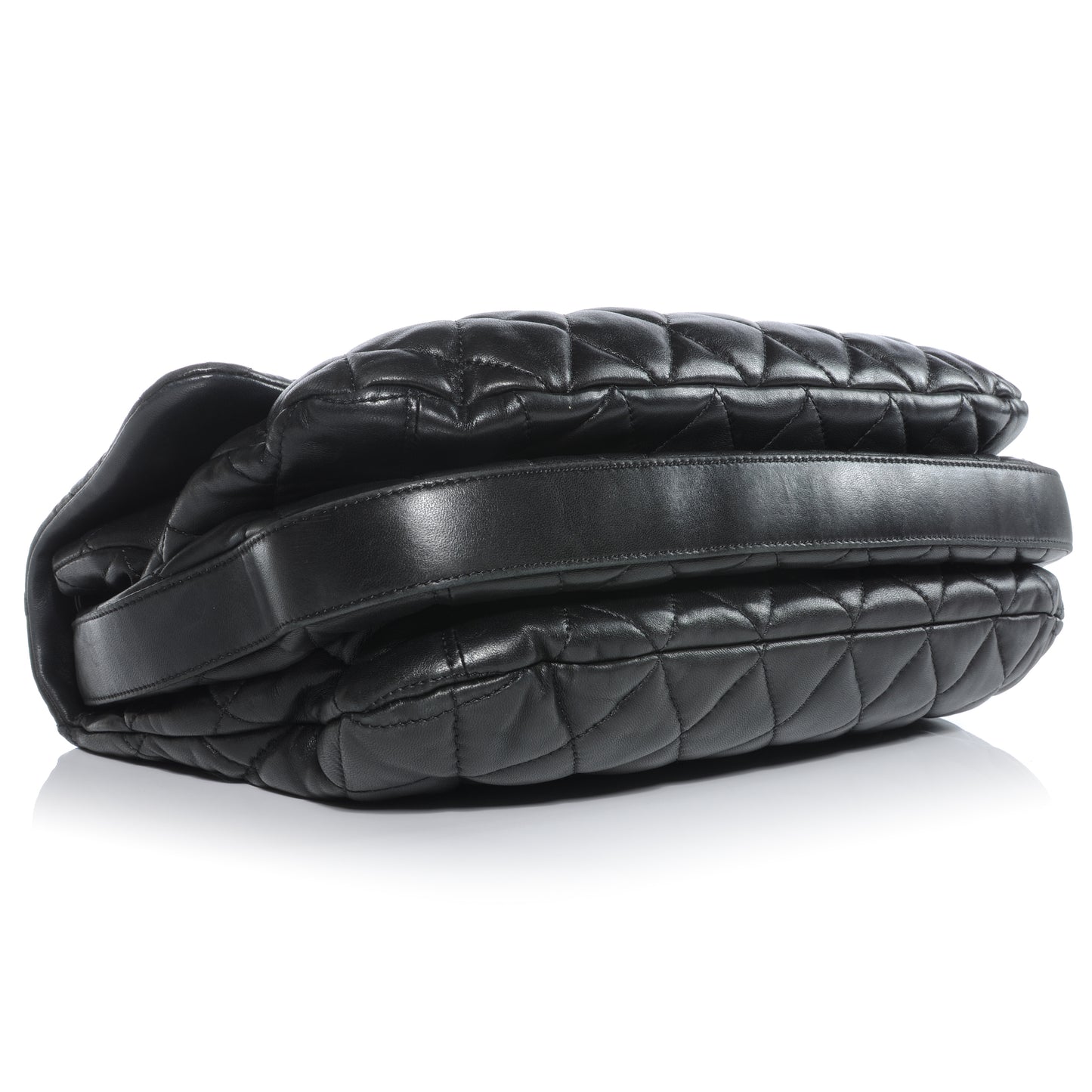 Lambskin Quilted 3 Maxi Flap Black
