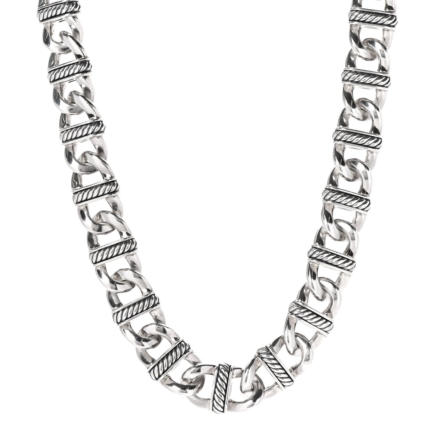 Sterling Silver Madison Link Chain Necklace