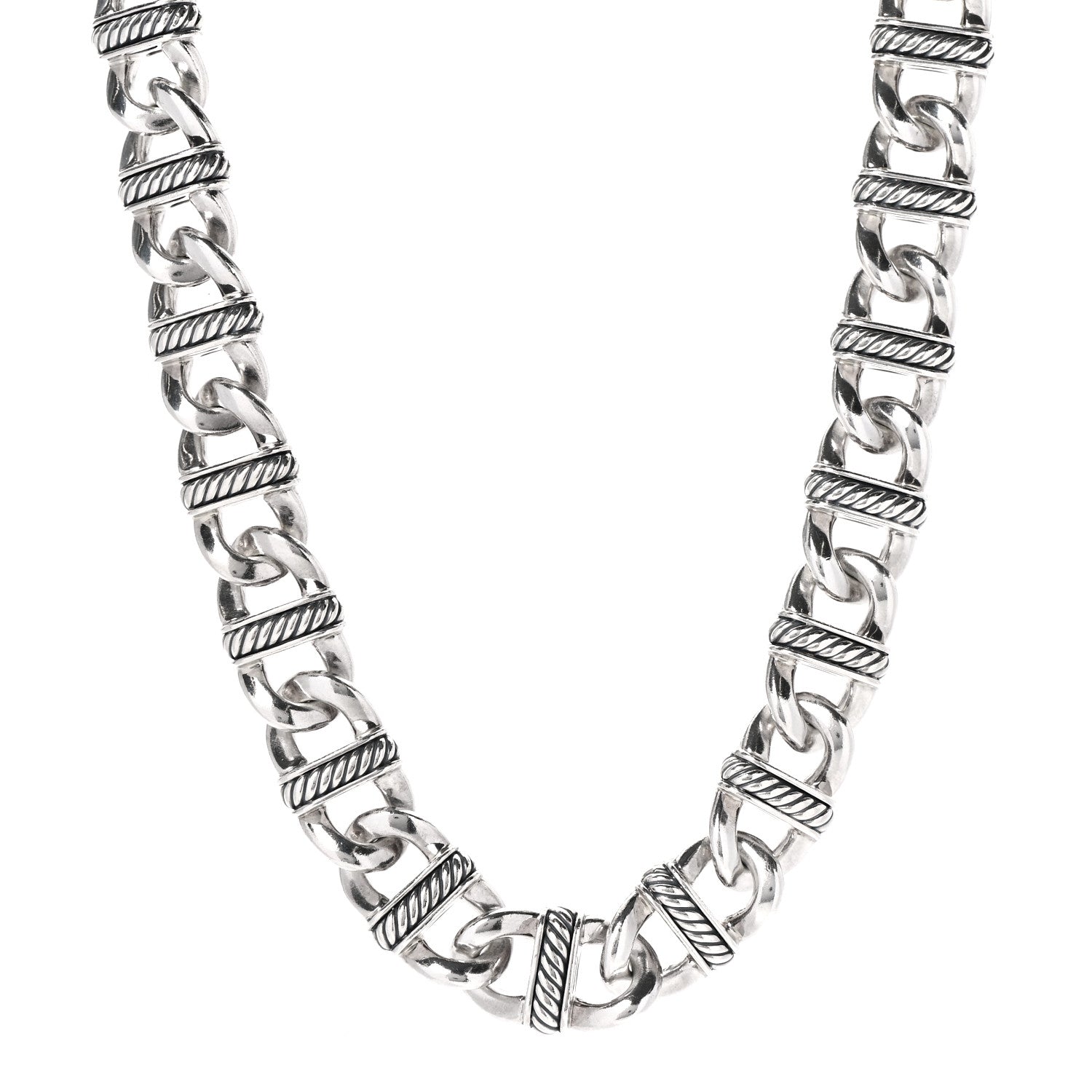 David Yurman Sterling Silver Madison Link Chain Necklace 1 of 6