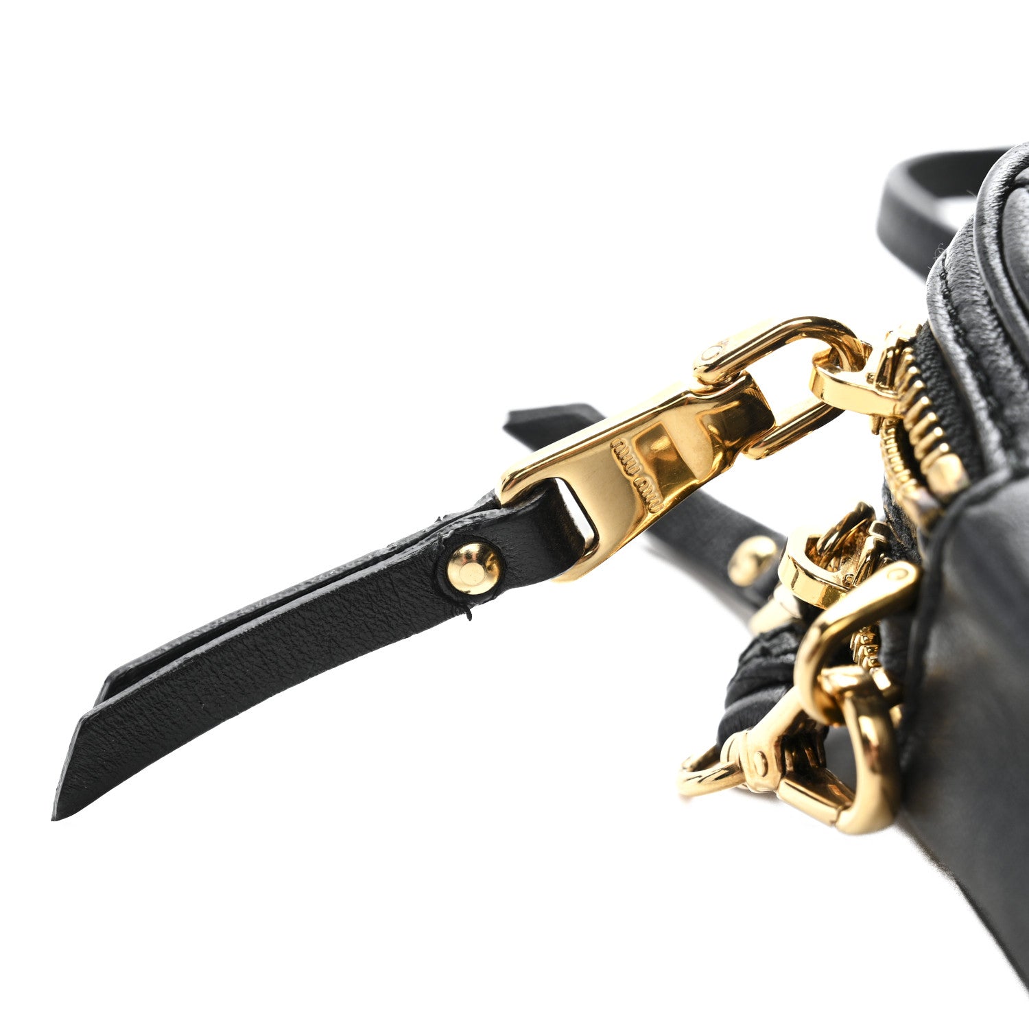Miu Miu Nappa Matelasse Crossbody Black 12 of 12