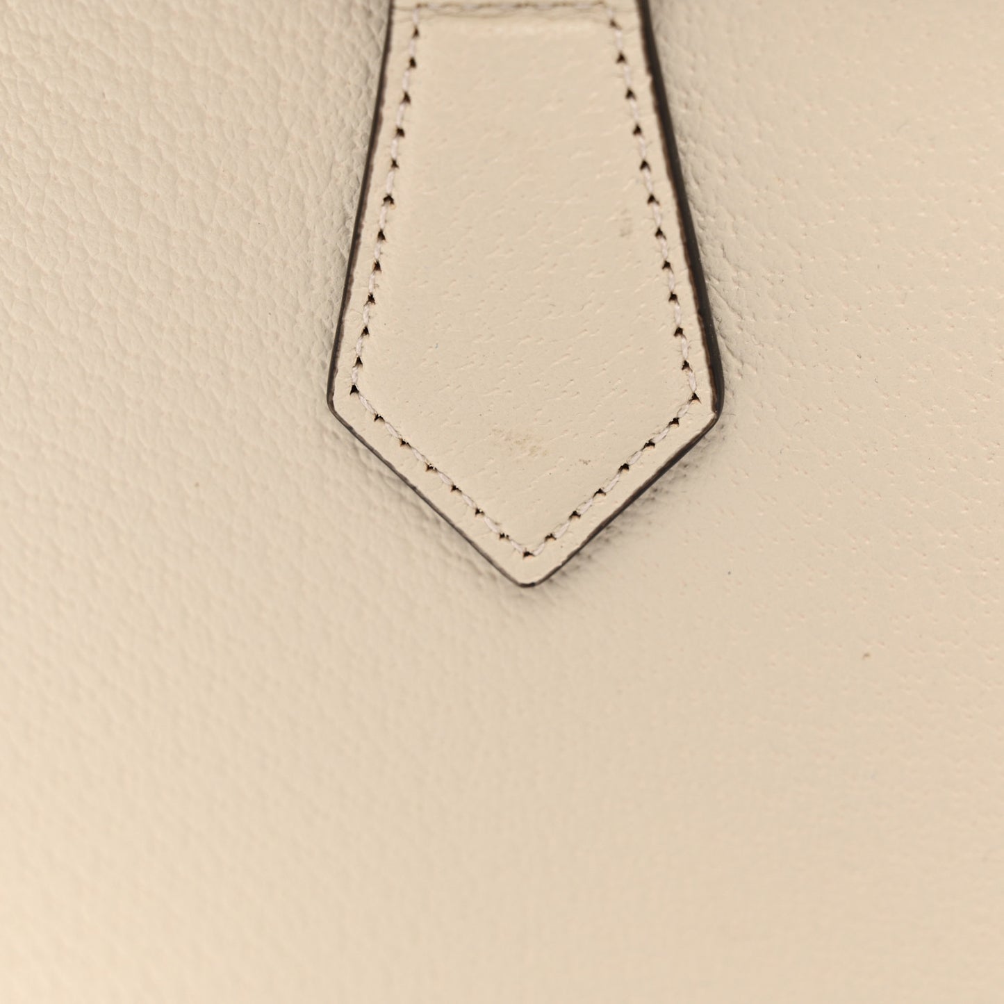 Textured Dollar Calfskin Web Small Diana Tote Bag Mystic White
