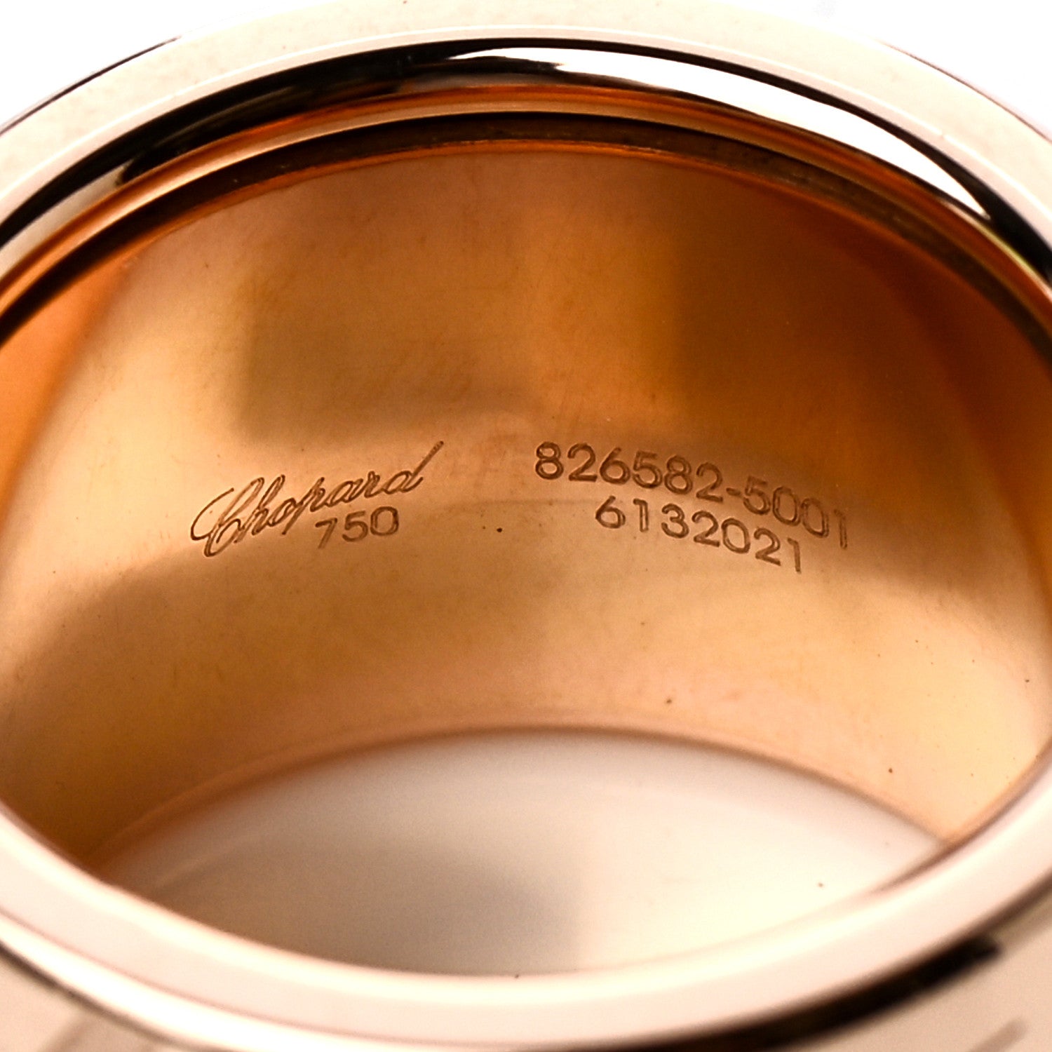 Chopard 18K Rose Gold Chopardissimo Revolving Ring 50 5.25 4 of 5