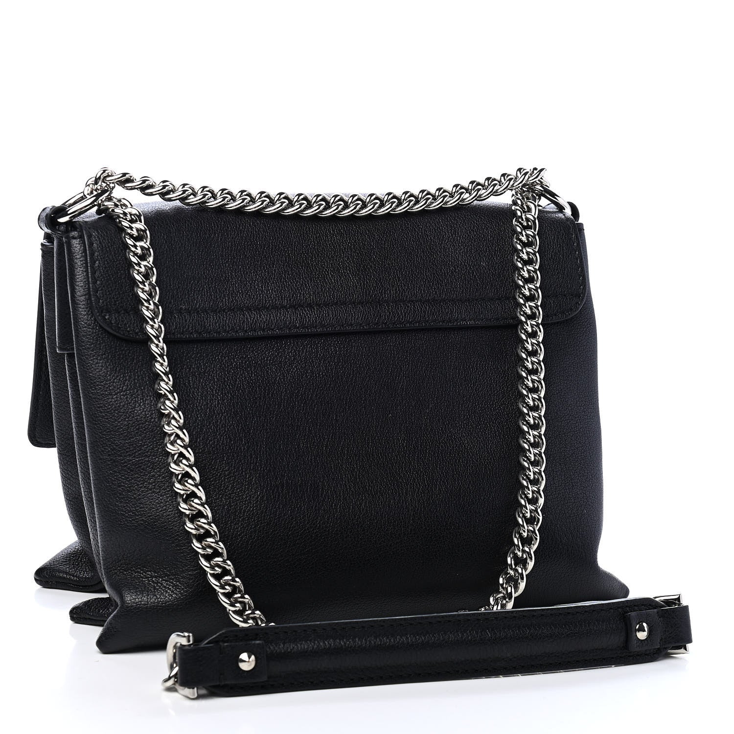 Alexander McQueen Grained Calfskin Twin Skull Crossbody Black 2 of 9
