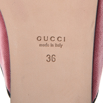 Gucci Velvet Silk Embellished Platform Detachable Slide 36 Tibet Red 15 of 22
