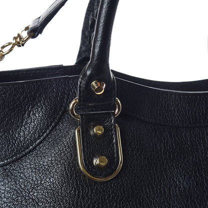 Balenciaga Chevre Gold Metallic Edge Hardware Velo Black 6 of 13