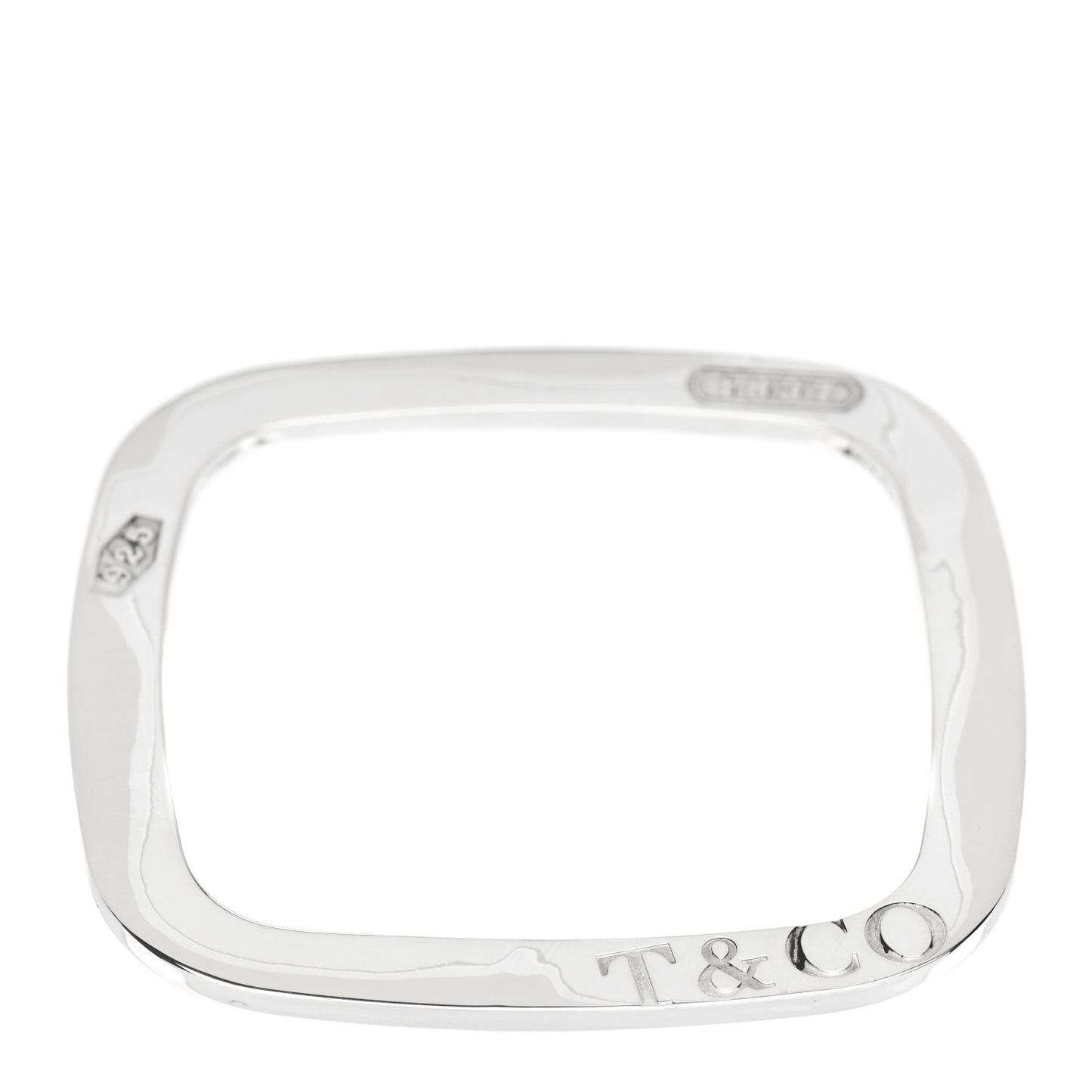 Sterling Silver 1837 Square Bangle Bracelet
