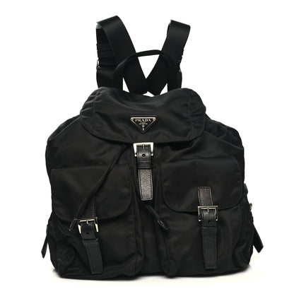Prada Nylon Vela Medium Backpack Black 1 of 9