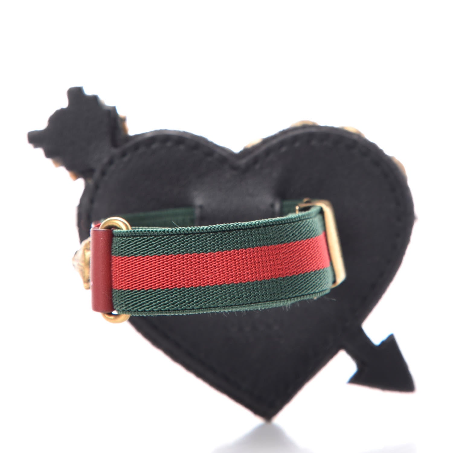 Gucci Web Crystal Heart Bracelet 3 of 5