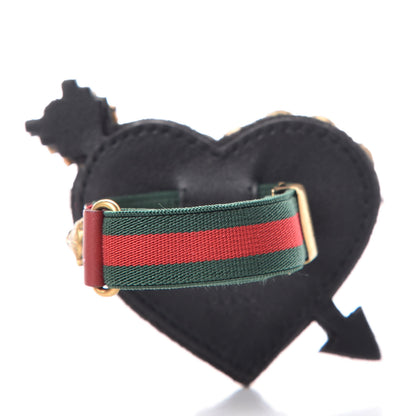 Gucci Web Crystal Heart Bracelet 3 of 5