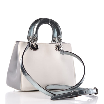 Christian Dior Calfskin Small Diorissimo White Grey 3 of 16