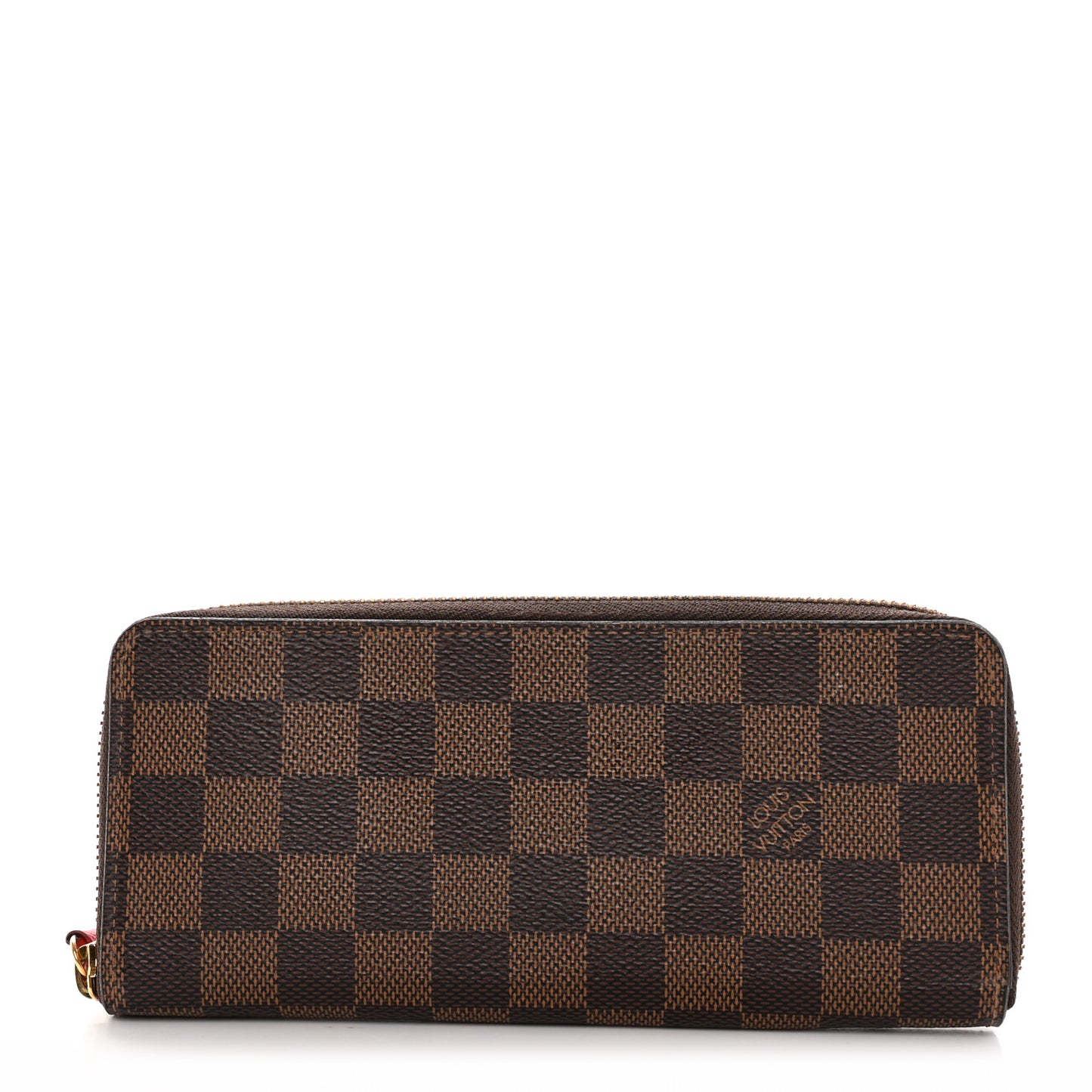 Damier Ebene Clemence Wallet Cherry