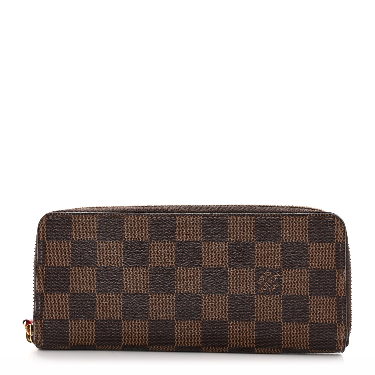 Louis Vuitton Damier Ebene Clemence Wallet Cherry 1 of 15