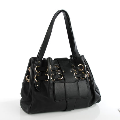 Jimmy Choo Calfskin Riki Black 3 of 6