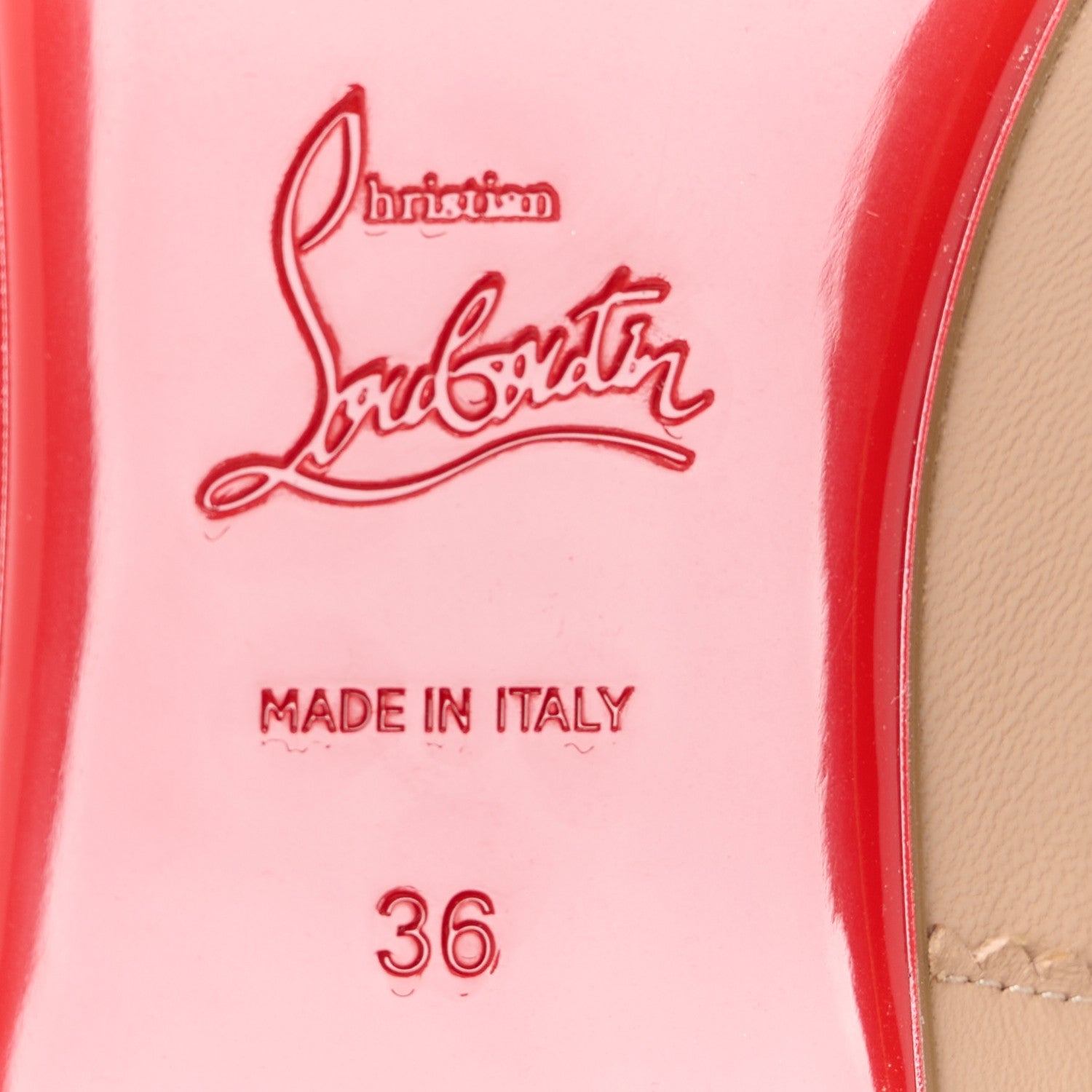 Christian Louboutin Nappa Mamadrague Flats 36 Blush 6 of 8