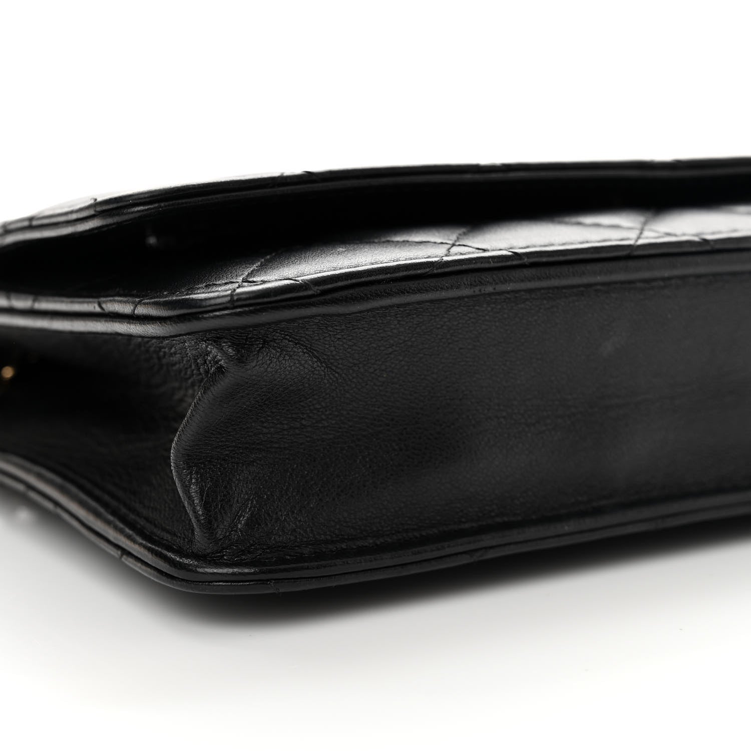 Chanel Lambskin Quilted Wallet On Chain WOC Black 10 of 19