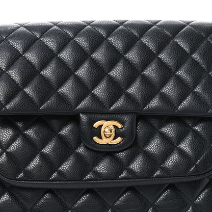 Chanel Caviar Quilted Flap Tote Black 8 of 10