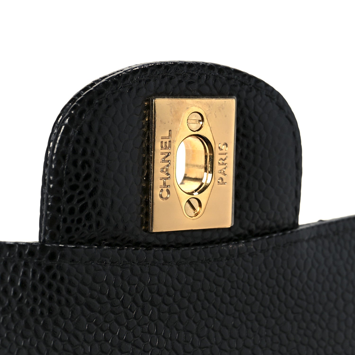 Chanel Caviar Quilted Medium Double Flap Black 7 of 11