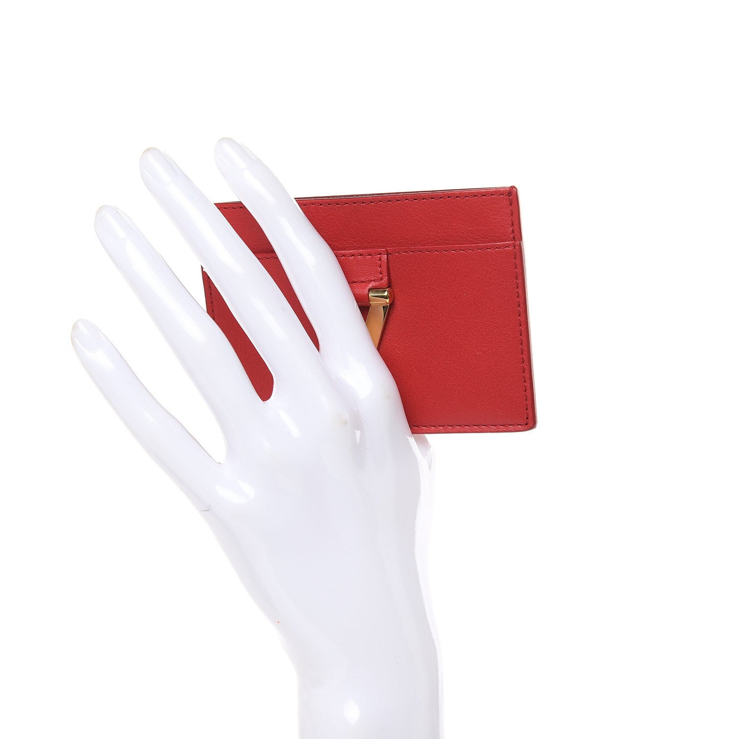 Calfskin Classic Y Wallet Red