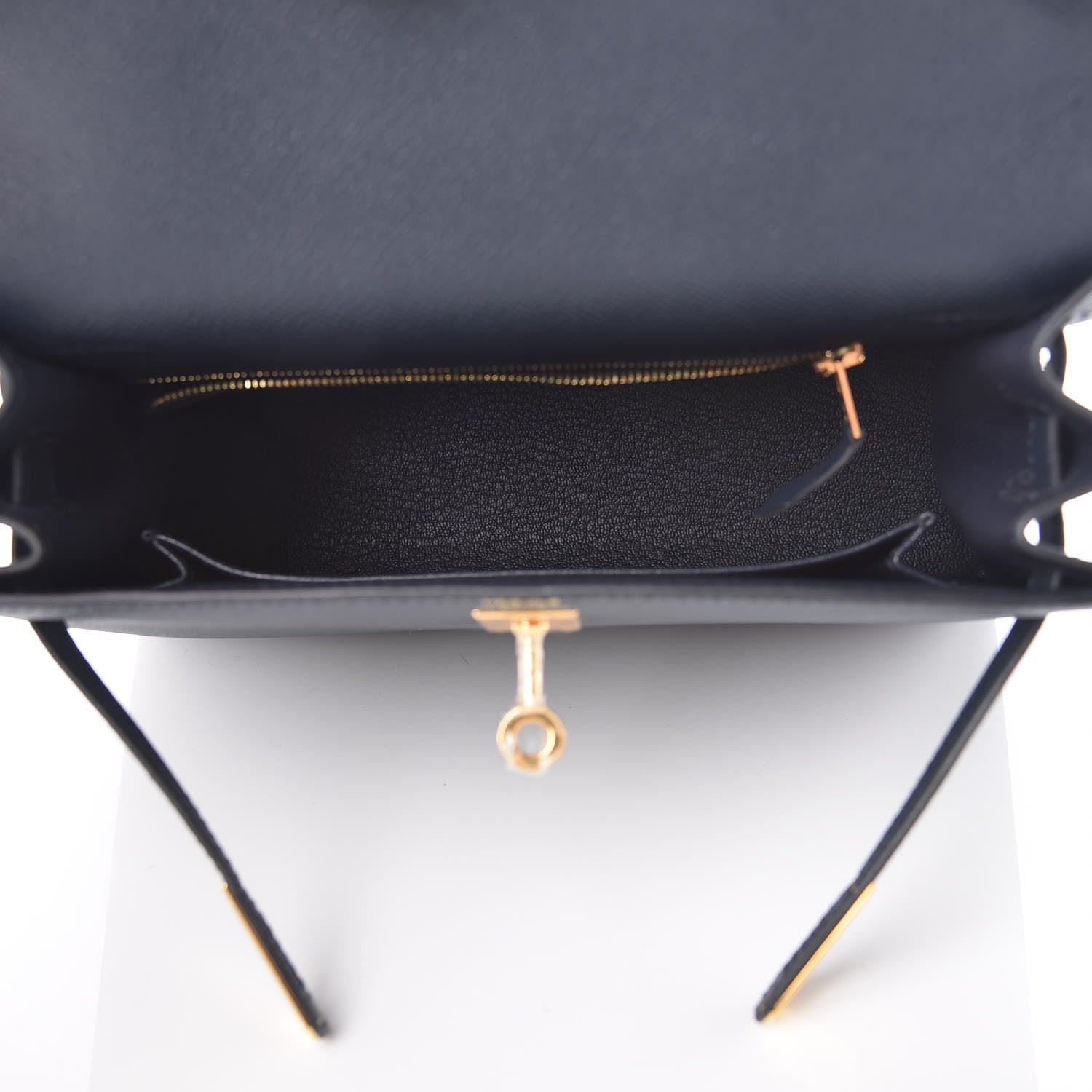 Hermes Epsom Kelly Sellier 25 Bleu Indigo 8 of 43