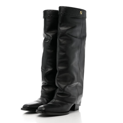 Fendi Vitello Minerva Boots 39 Black 3 of 9