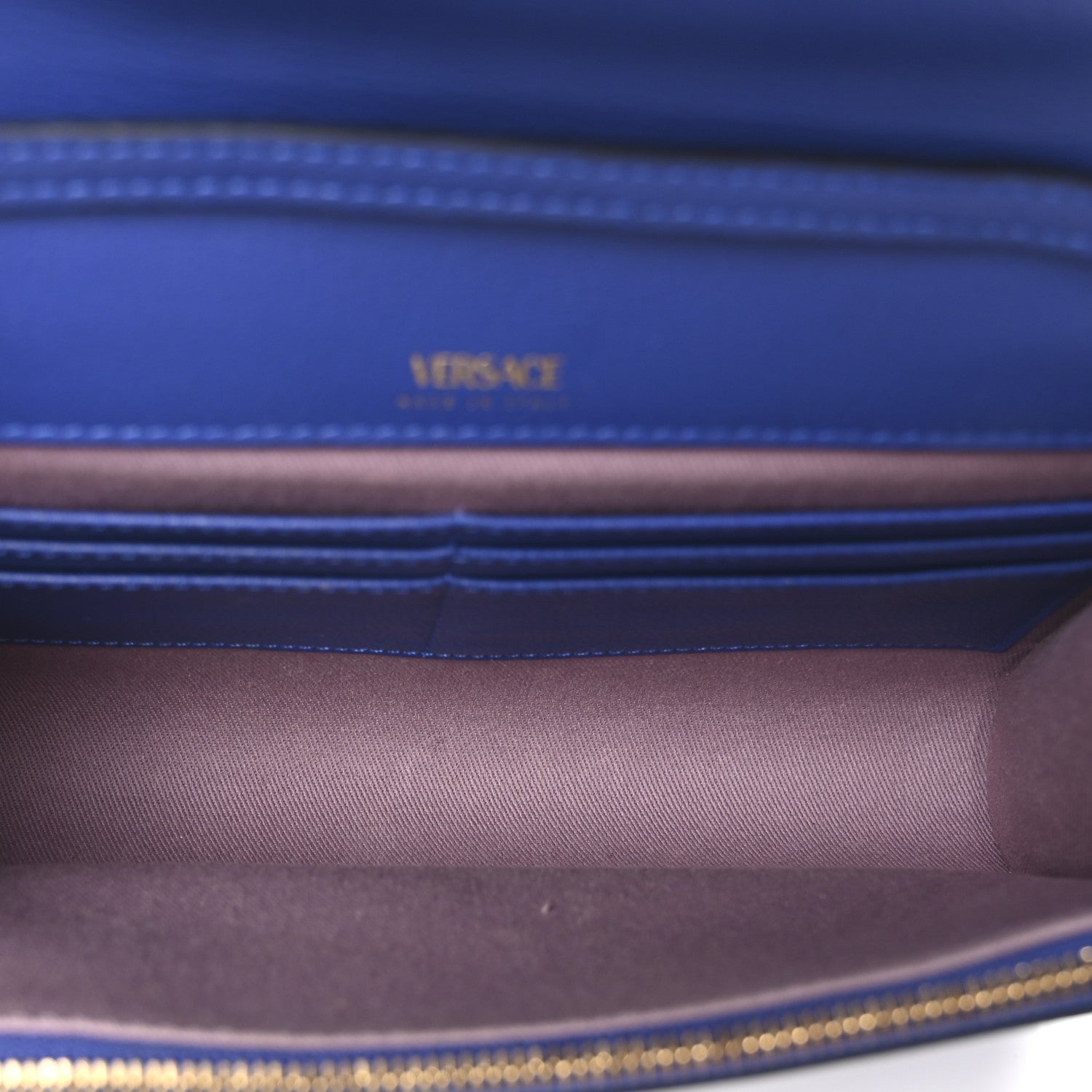 Versace Grained Calfskin La Medusa Crossbody Bag Lapis 5 of 9
