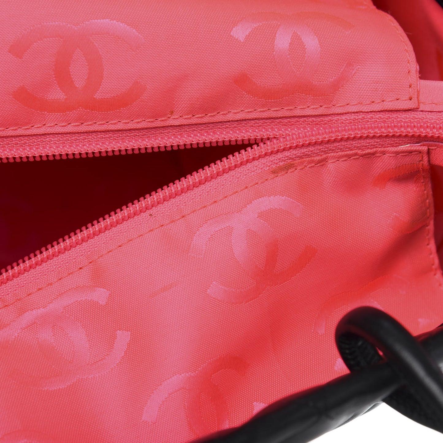 Calfskin Quilted Large Cambon Tote Black