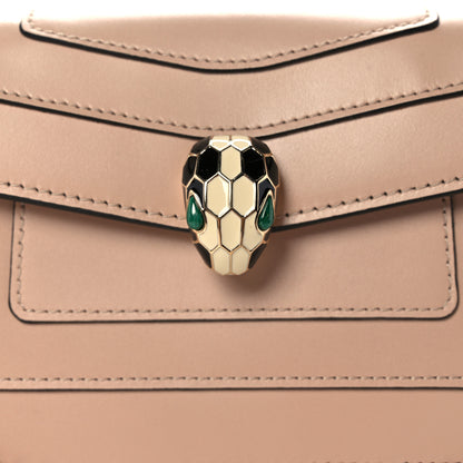 Bulgari Calfskin Mini Serpenti Forever Flap Clutch Light Pink 8 of 12