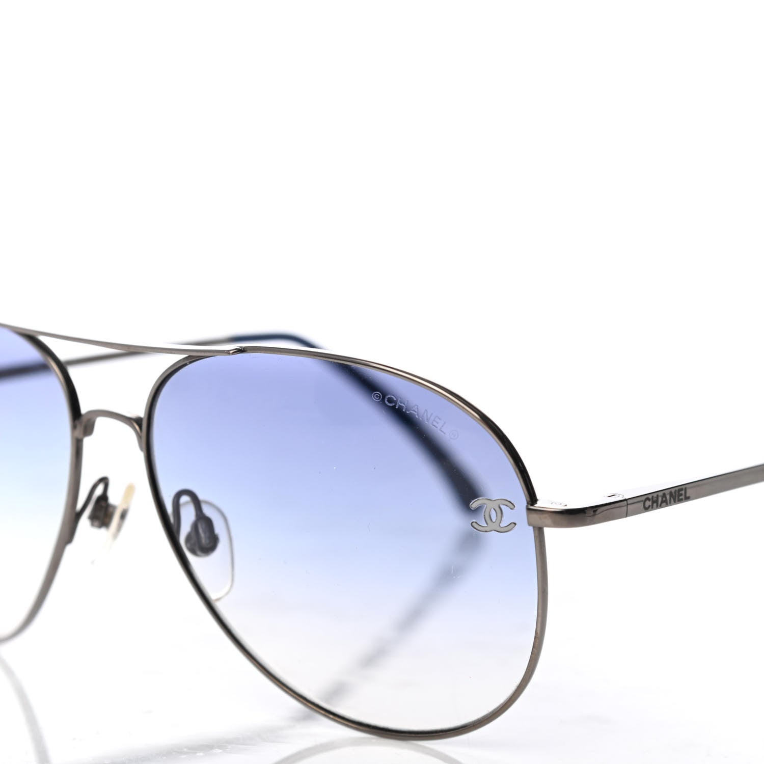 Chanel Aviator CC Sunglasses 4189-T-Q Navy 7 of 8