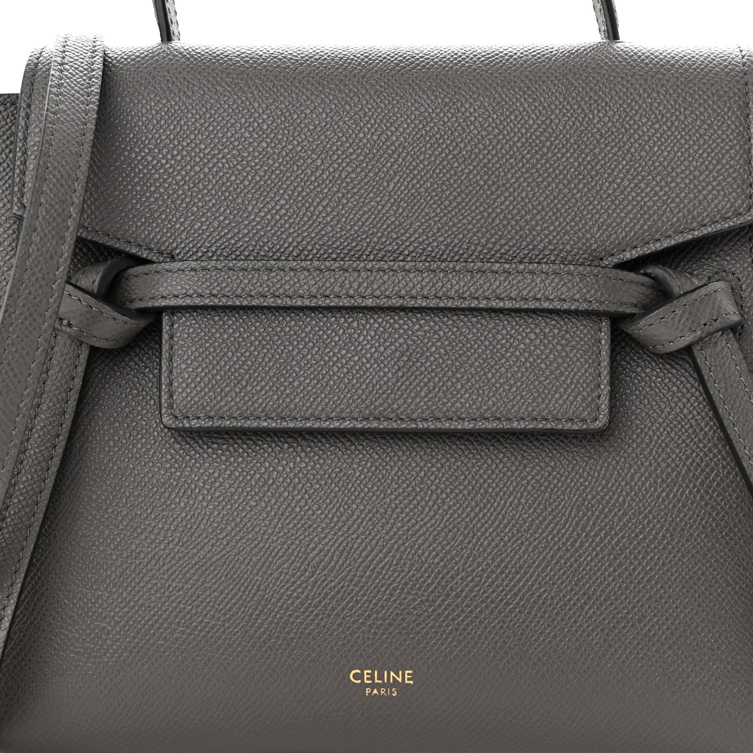 Celine Grained Calfskin Nano Belt Bag Grey 8 of 11