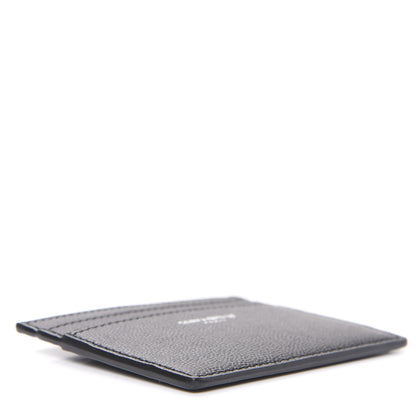 Saint Laurent Grain De Poudre Card Case Black 3 of 7