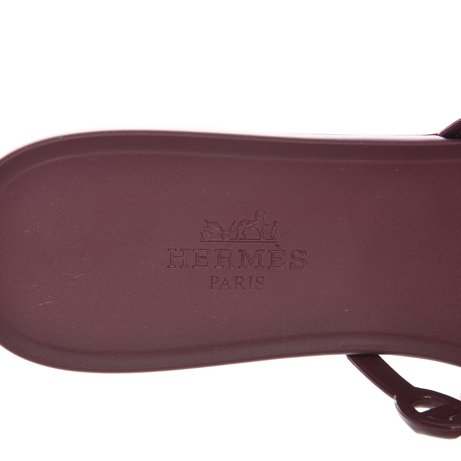 Hermes TPU Rivage Sandals 35 Bordeaux 6 of 8