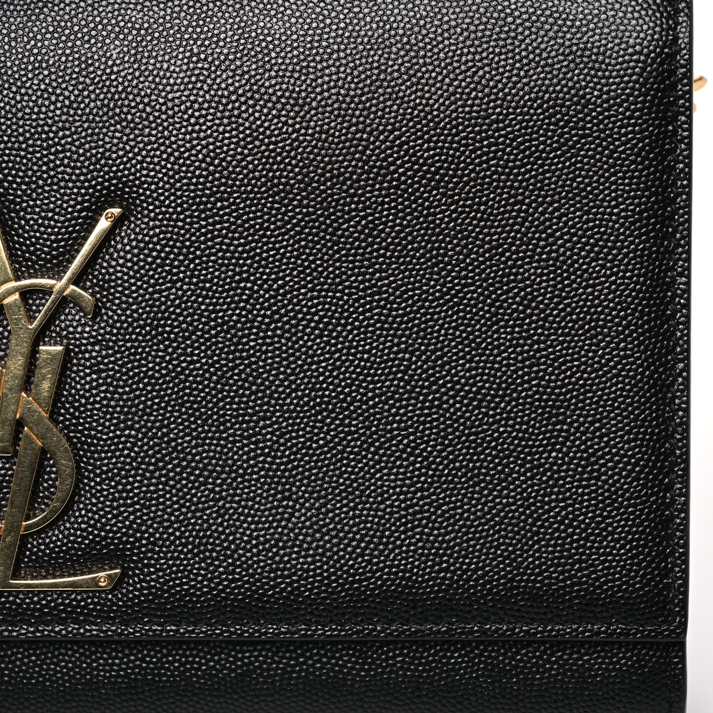 Grain De Poudre Medium Classic Monogram Kate Satchel Black
