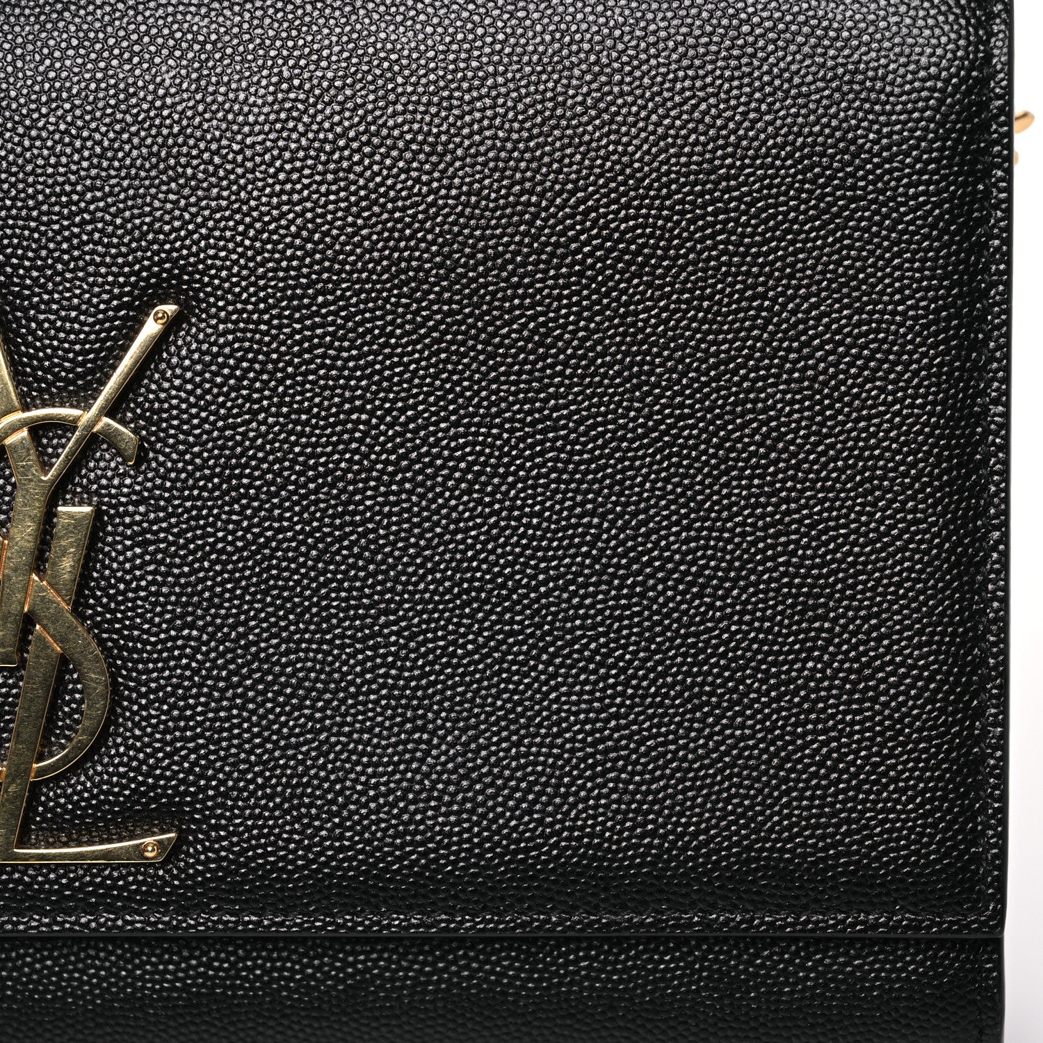 Saint Laurent Grain De Poudre Medium Classic Monogram Kate Satchel Black 8 of 13