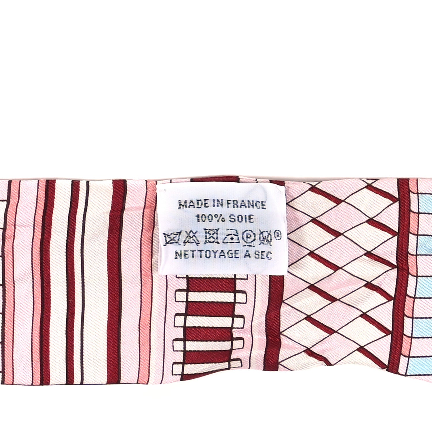 Hermes Silk Voltes Et Pirouettes Twilly Rose Ciel Bordeaux 3 of 4