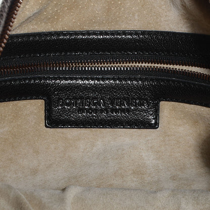 Bottega Veneta Shiny Goatskin Intrecciato Karung Large Veneta Hobo Cobalt Nero 6 of 8