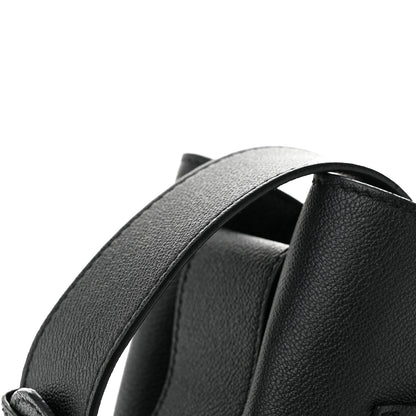 Burberry Grainy Calfskin Small Elmstone Hobo Black 10 of 12