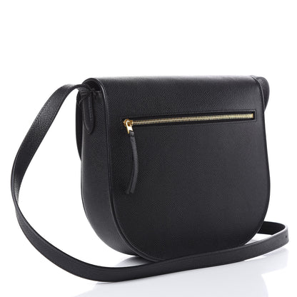 Celine Grained Calfskin Compact Trotteur Black 3 of 9