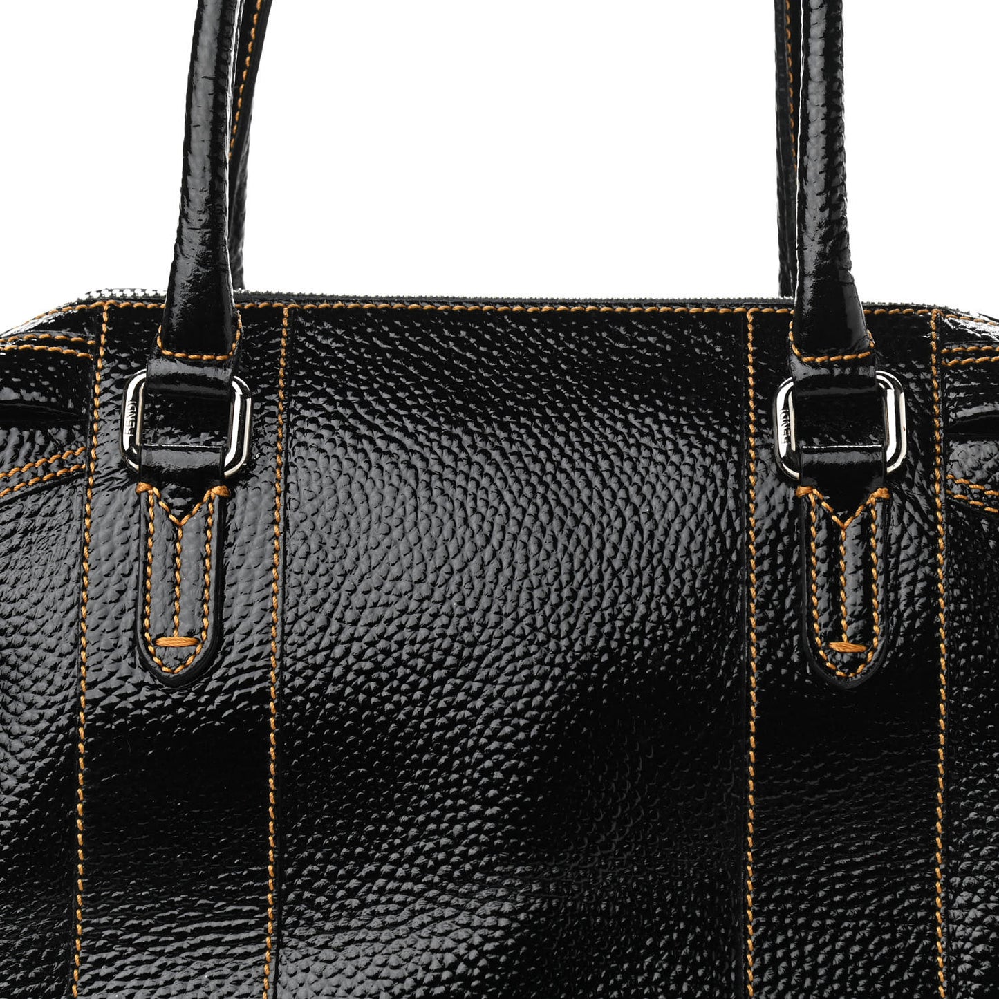 Grained Calfskin Large B Mix Tote Black