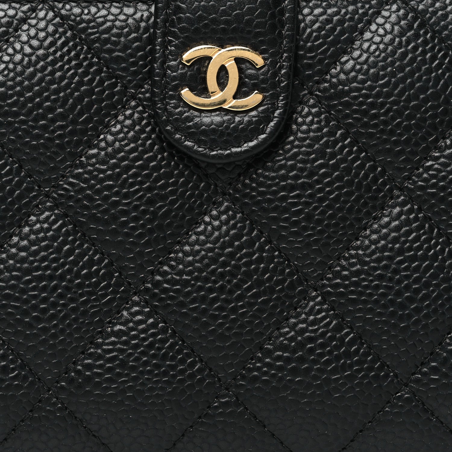 Chanel Caviar Quilted Zipped Pocket Wallet Black 10 of 11