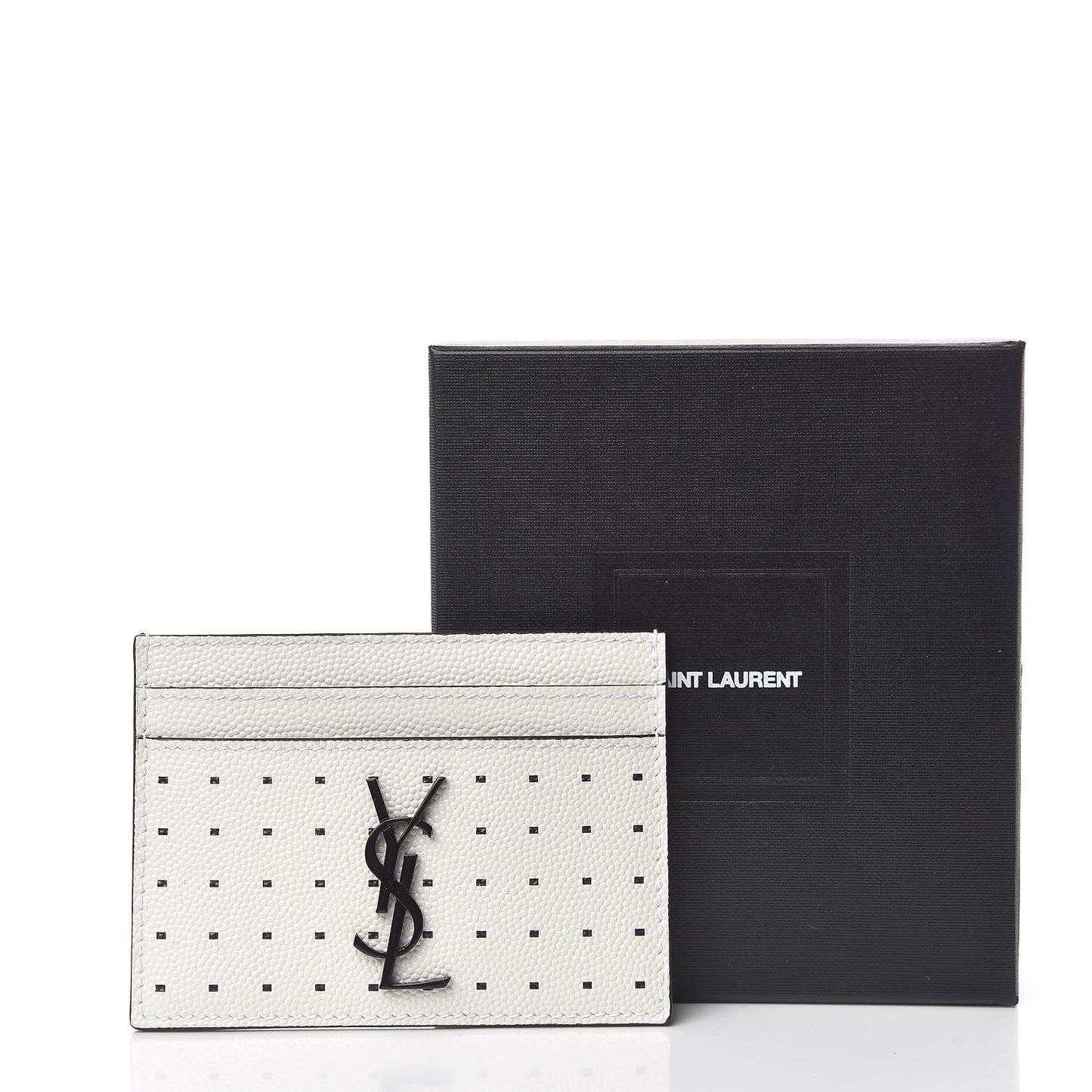 Grain De Poudre Geo Print Card Case White Black
