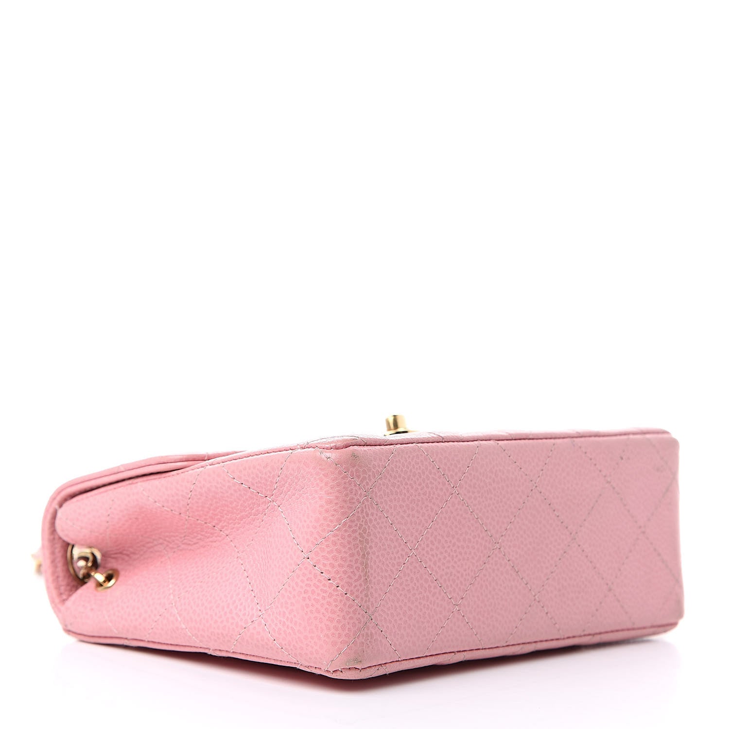 Chanel Caviar Quilted Mini Square Flap Pink 4 of 14