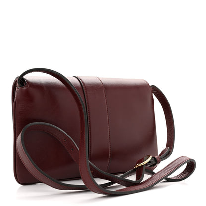 Gucci Vitello Palmellato Lux Small Arli Flap Shoulder Bag Vintage Bordeaux 3 of 16
