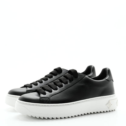 Louis Vuitton Calfskin Time Out Sneakers 37.5 Black 3 of 8