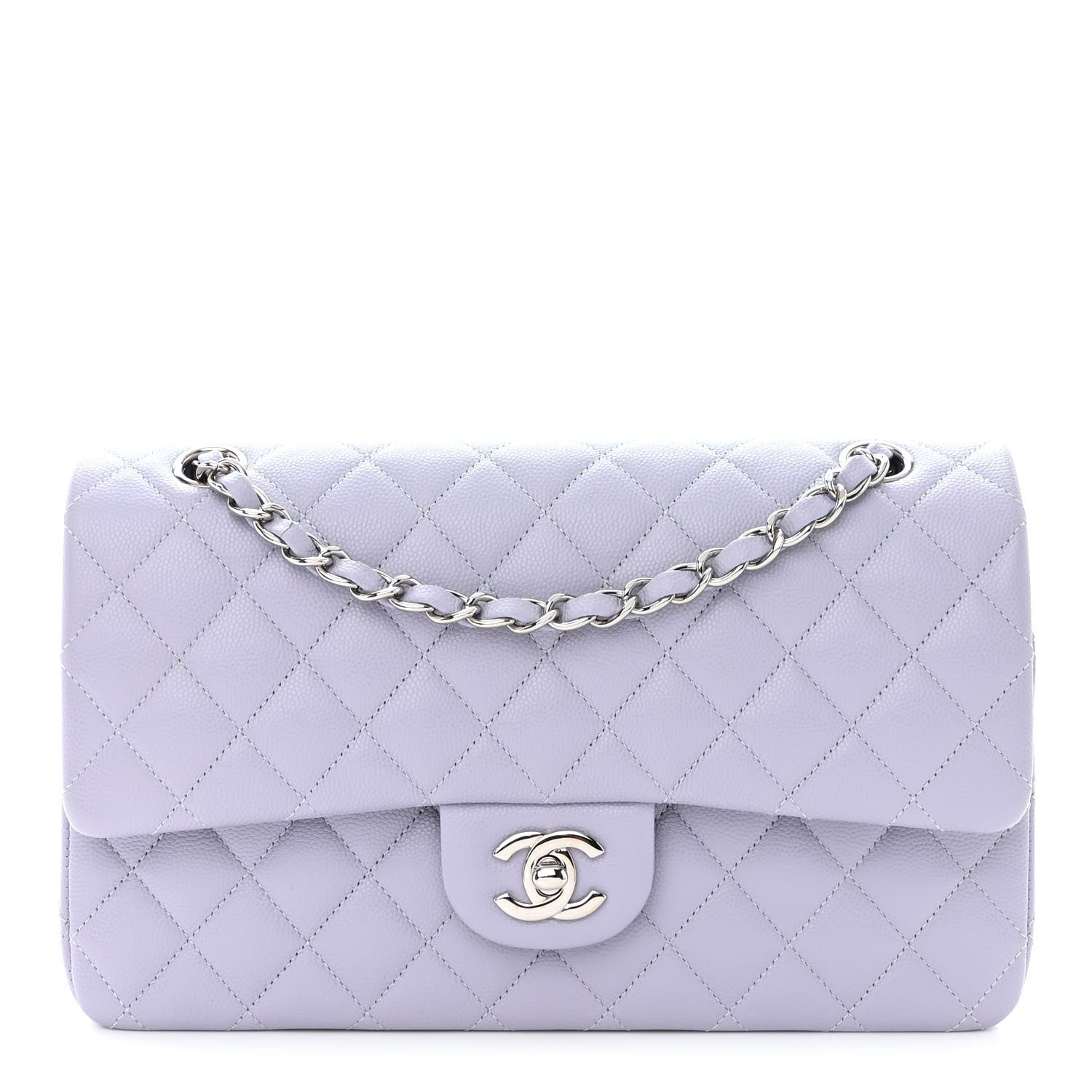 Chanel Caviar Quilted Medium Double Flap Light Purple 1 of 11