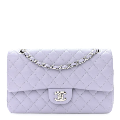 Chanel Caviar Quilted Medium Double Flap Light Purple 1 of 11