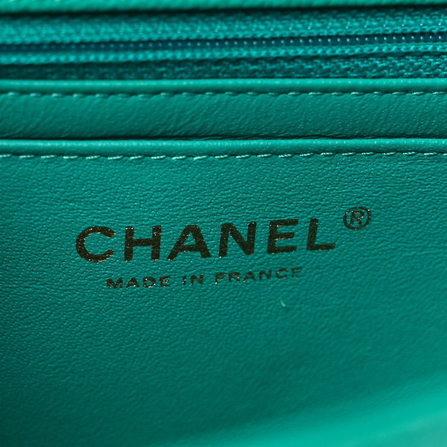 Chanel Caviar Quilted Mini Rectangular Flap Turquoise 5 of 9