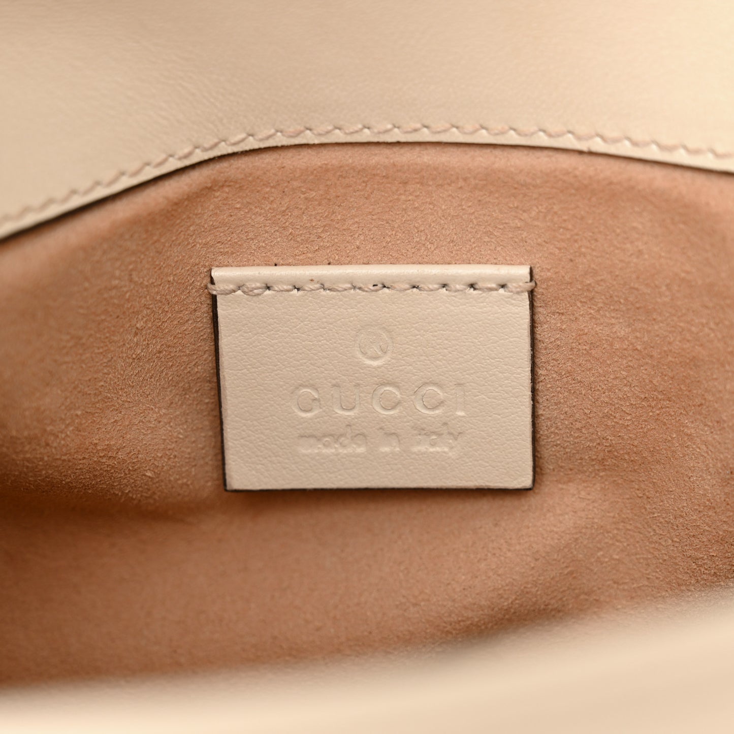 Calfskin Matelasse Mini GG Marmont Top Handle Shoulder Bag White
