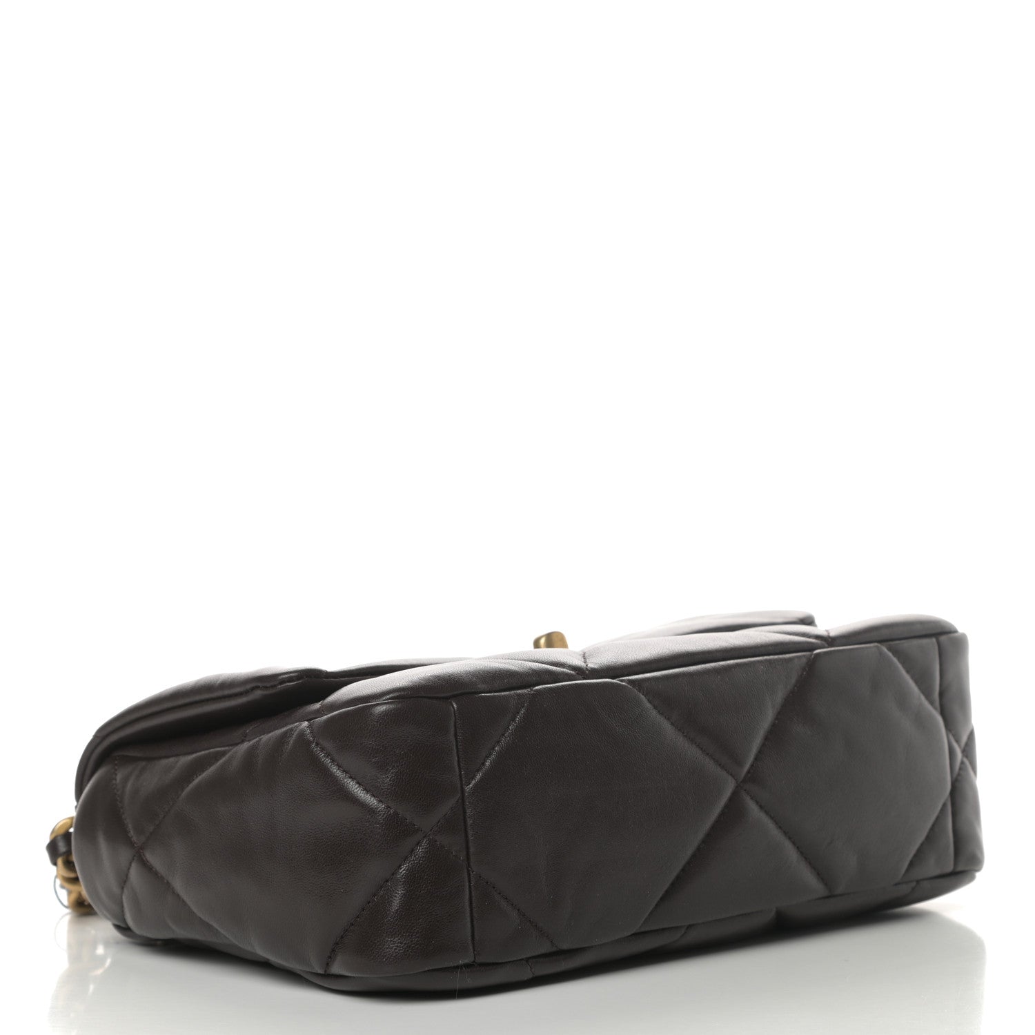 Chanel Lambskin Quilted Medium Chanel 19 Flap Dark Brown 4 of 10