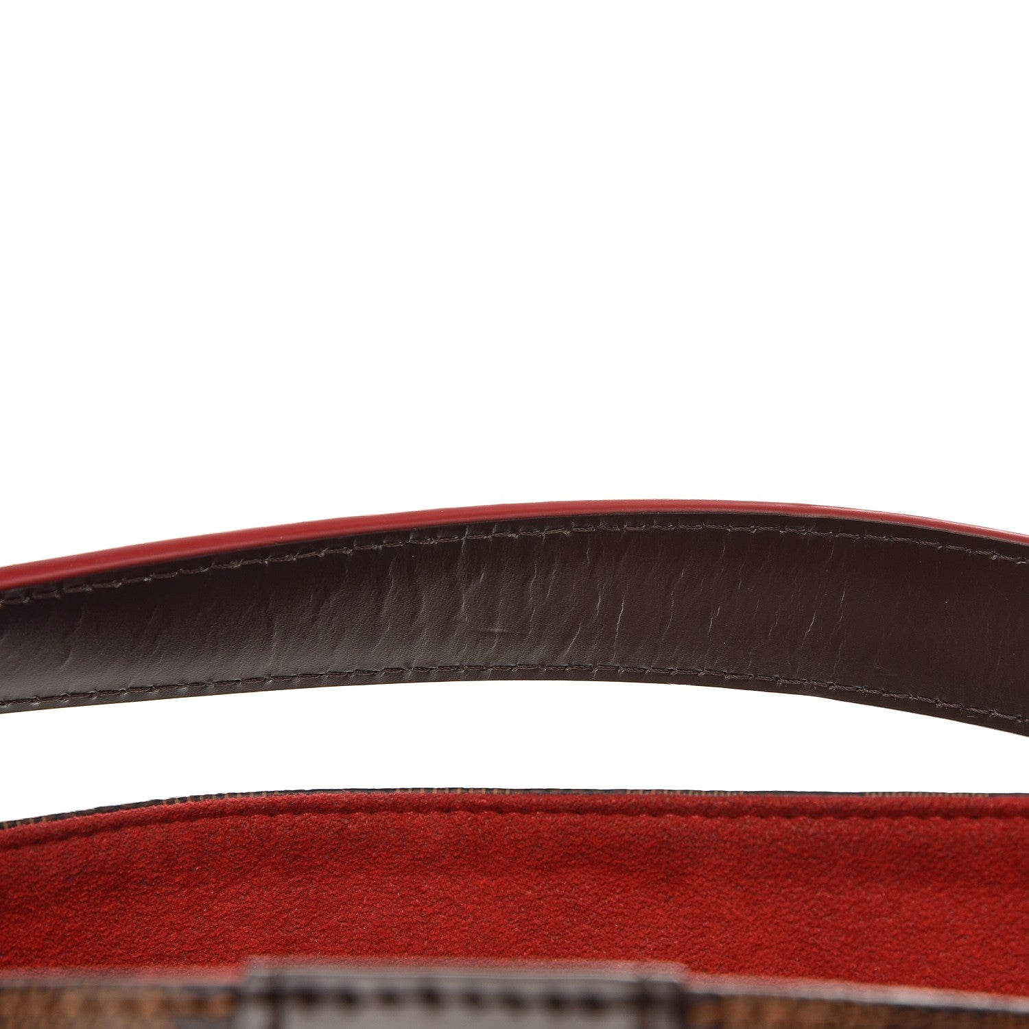 Louis Vuitton Damier Ebene Caissa Hobo Cherry 10 of 11