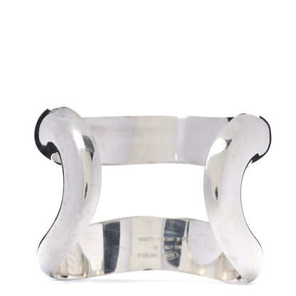 Tiffany Sterling Silver Elsa Peretti Open Center Cuff Bracelet 3 of 4